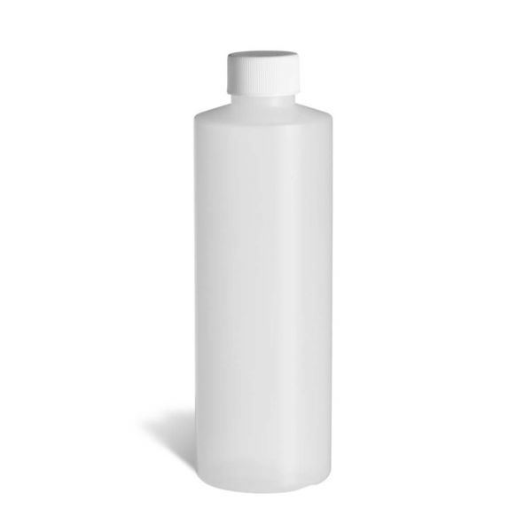 HDPE Cylinder Bottles with  Ribbed Caps